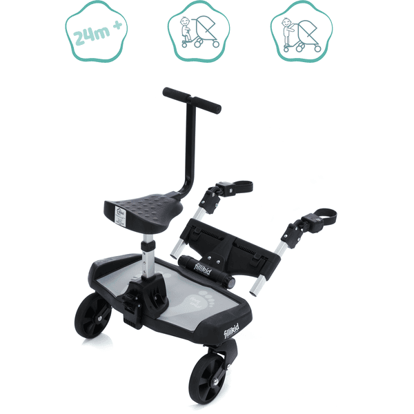 PEDANA LASCAL BUGGYBOARD MAXI NERA UNIVERSALE PER PASSEGGINO CON SEDILE  GRIGIO IN OFFERTA