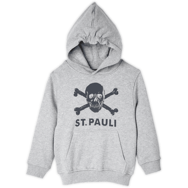St. Pauli bluza dziecięca z kapturem czaszka szara