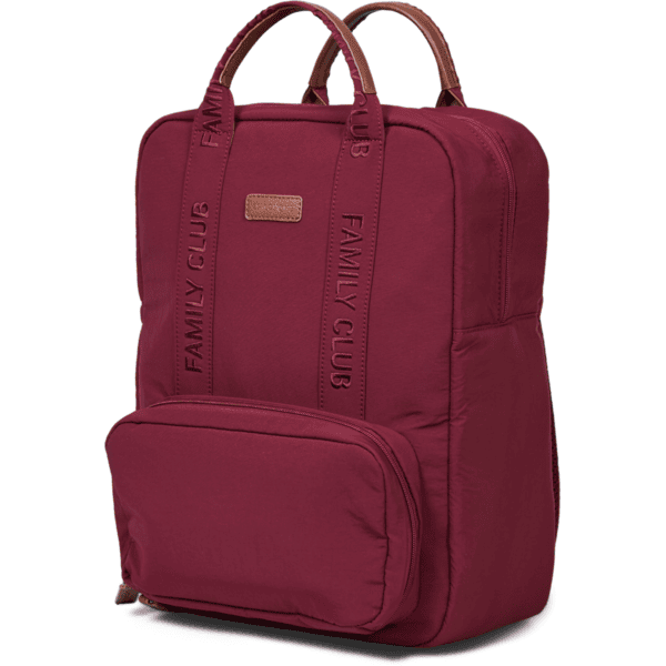 CHILDHOME Wickelrucksack Family Club Signatur Bordeaux