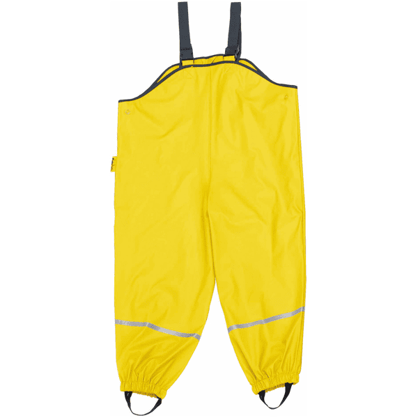 PLAYSHOES Pantalones de lluvia forrados – amarillo