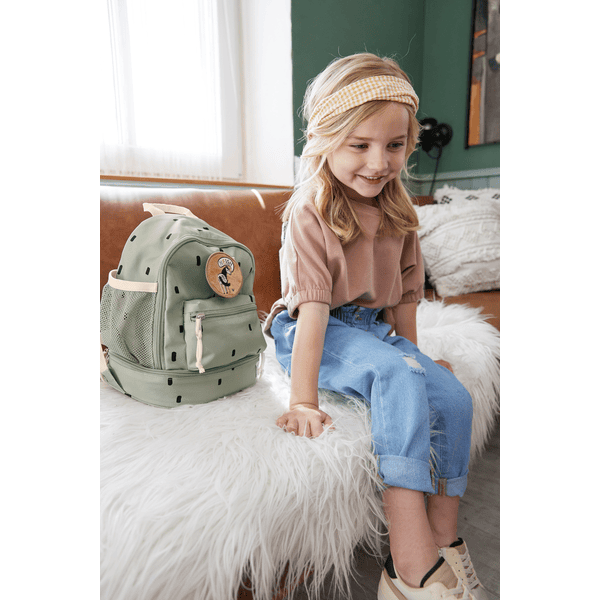 Mini Happy Backpack, light LÄSSIG olive Prints,