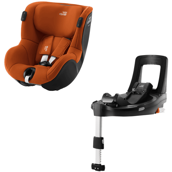 Britax Römer Kindersitz Dualfix iSENSE Golden Cognac inklusive Flex Base iSENSE