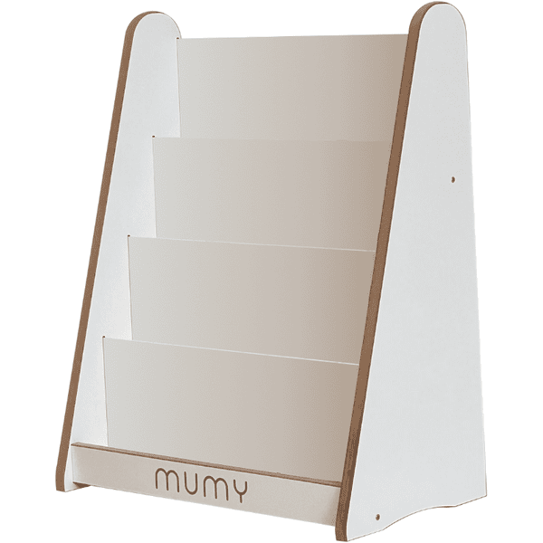 mumy™ Bücherregal easyTALL weiß / natur