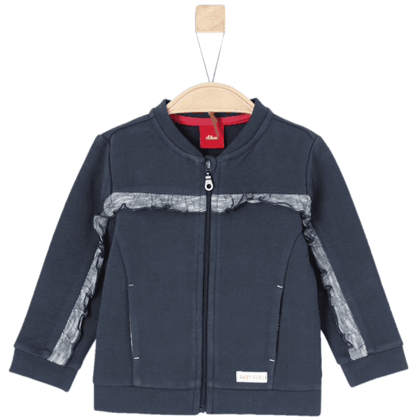 s.Oliver Girl s Veste Sweat bleu foncé