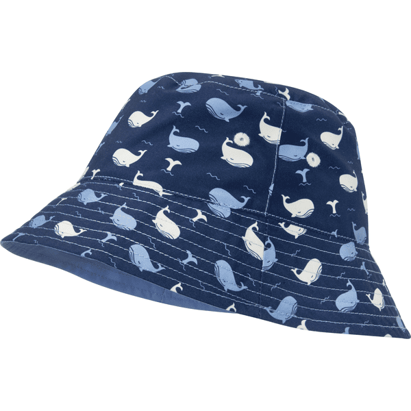 Playshoes  UV ochrana rybářský klobouk velryba marine 