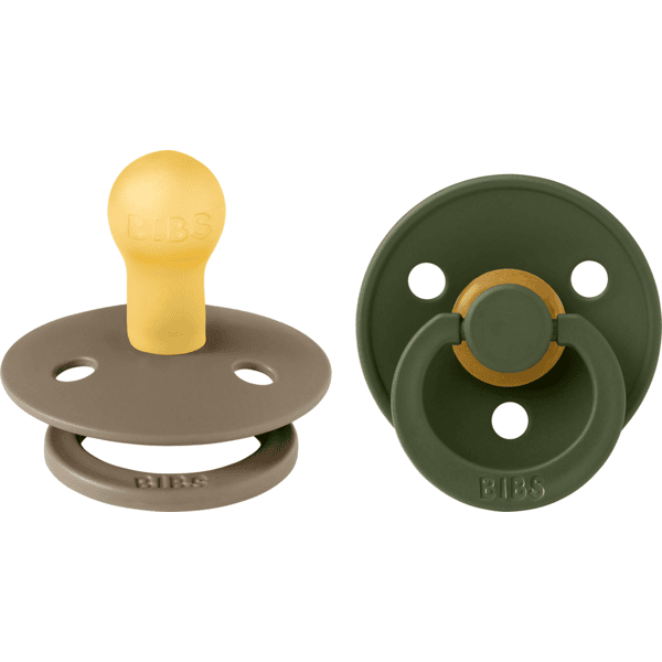 BIBS® Dummy Colour Hunter Green &amp; Dark Oak 6-18 miesięcy, 2 szt.