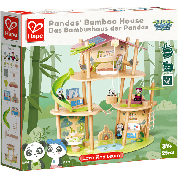 Hape The Bamboo House of Pandas - Green Planet Explore rs