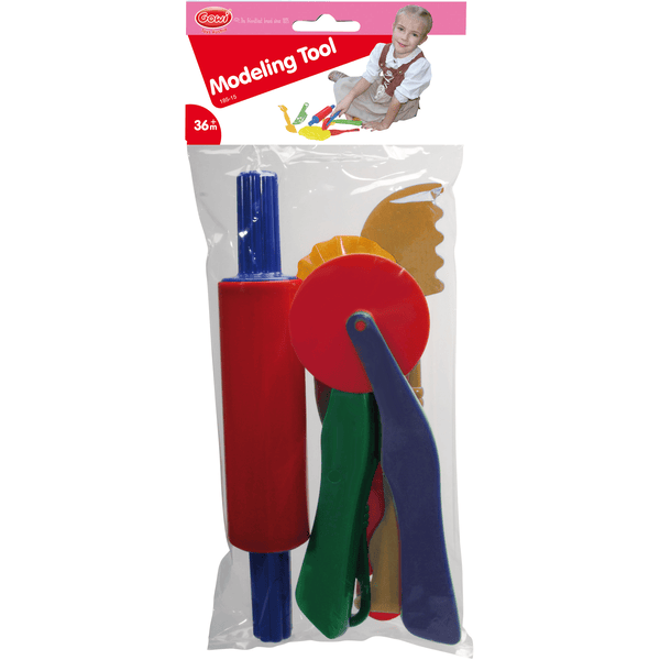 Gowi Set d'outils pour pâte à modeler enfant 6pcs