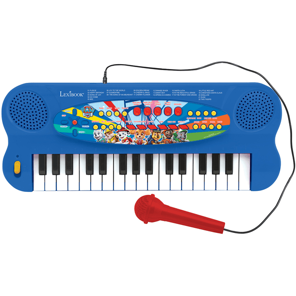 LEXIBOOK Paw Patrol - 32 nøkler piano med mikrofon for sang