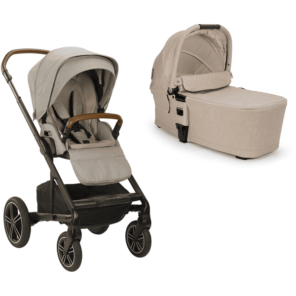 Nuna Kinderwagen Set Hazelwood inklusive Babywanne MIXX next Biscotti