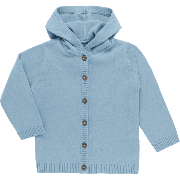 kindsgard Cardigan con cappuccio "strikka", blu 