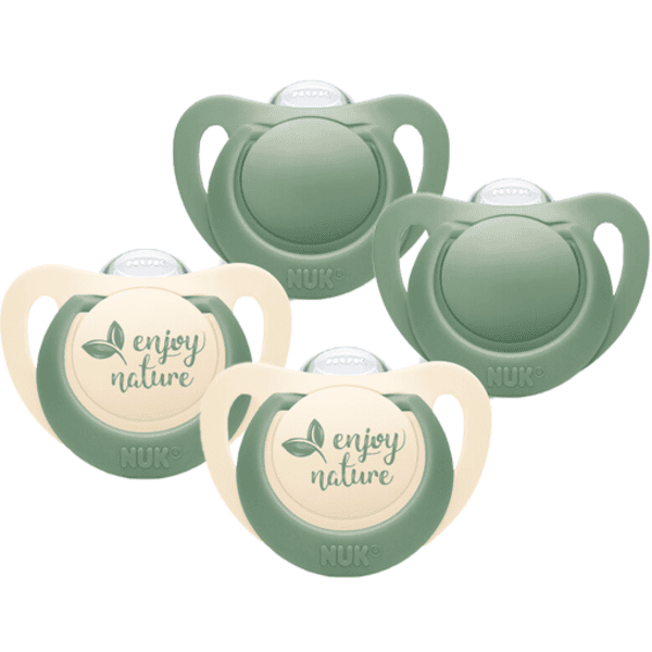 NUK Ciuccio per Nature Silicone 0-6 mesi verde in set da