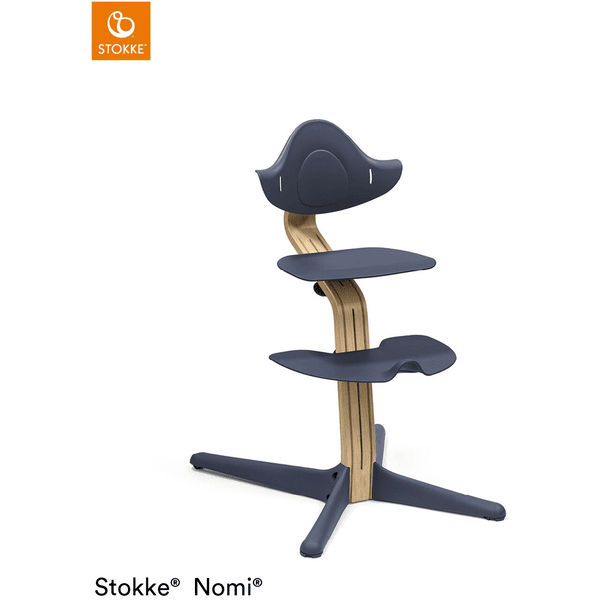 STOKKE® Nomi® Hochstuhl Eiche  / navy