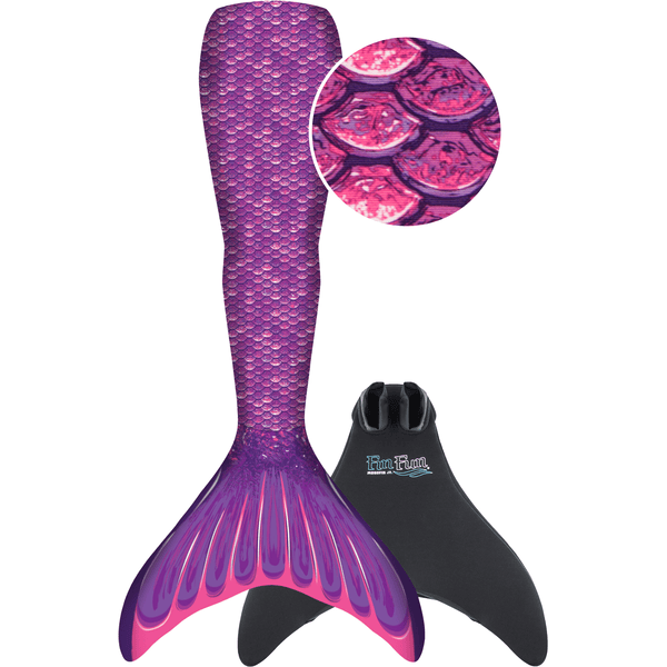 XTREM Toys and Sports - FIN FUN Mermaid  Youth S/M, Fialová