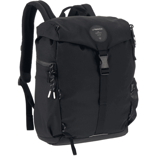 LÄSSIG Wickelrucksack Outdoor Backpack black