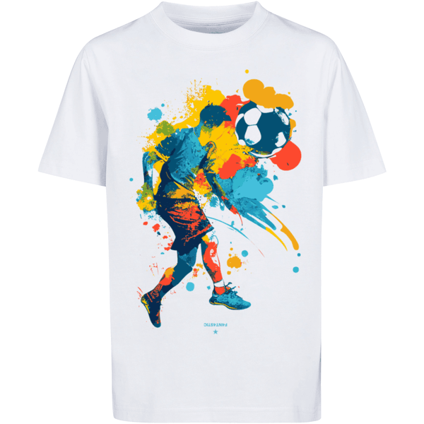F4NT4STIC Fußballer bunt weiß T-Shirt