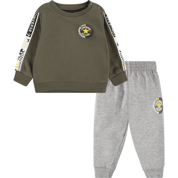 Converse Set Pullover und Sweathose grün/grau