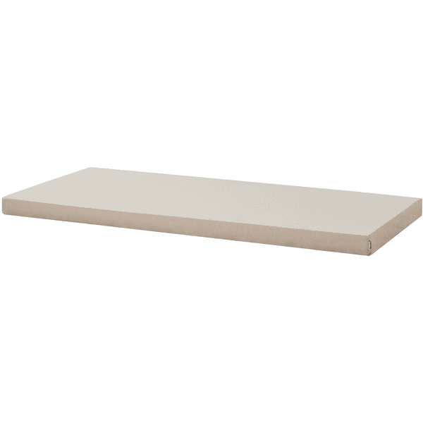 Hoppekids Schuimrubberen matras met hoes Frappé Sand 90 x 200 cm