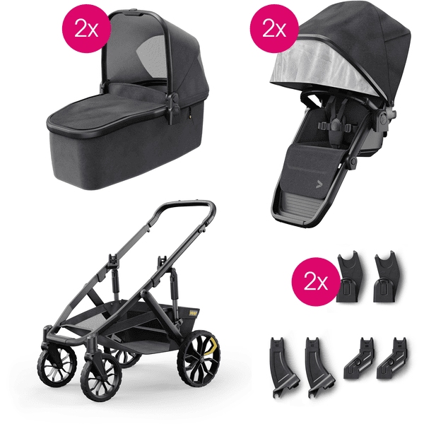 Veer Switchback &Roll Zwillingskinderwagen Set inklusive einer gratis Babywanne