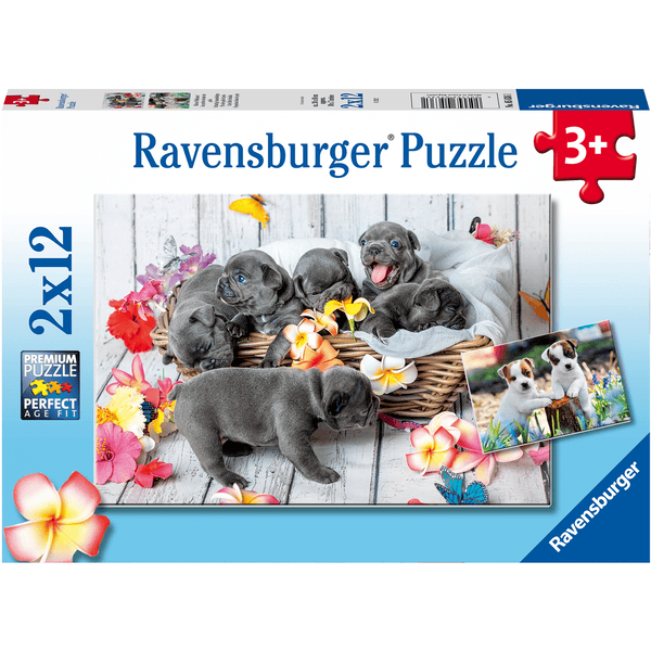 Ravensburger Puzzle 2x12 pièces - Petites boules de poils