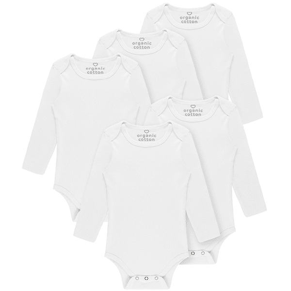 kindsgard Body enfant trunder manches longues blanc lot de 5