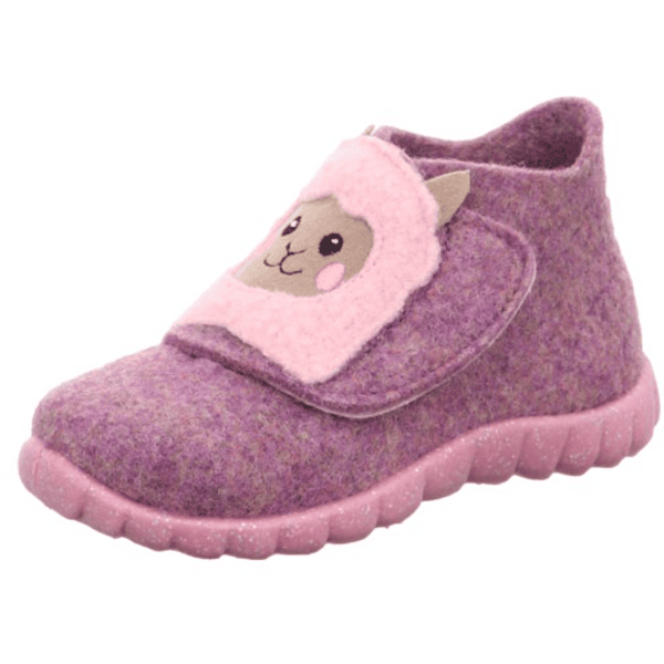 superfit Chaussons enfant scratch Happy lama violet