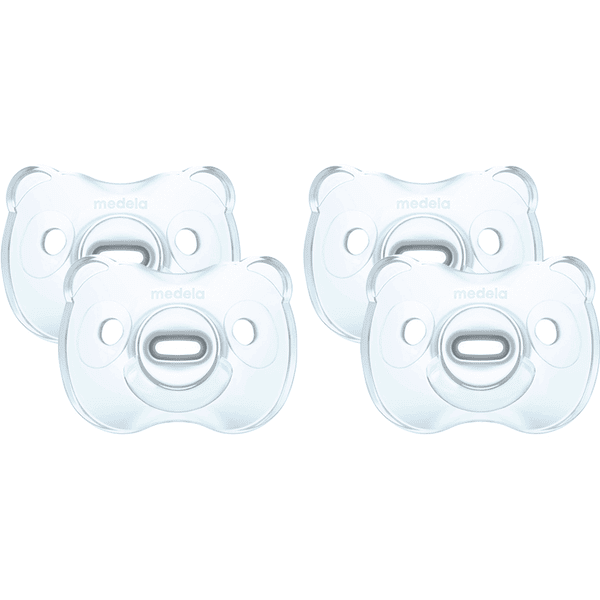 Medela Baby Silicone souple 6-18 mois DUO en bleu clair, 4 pièces