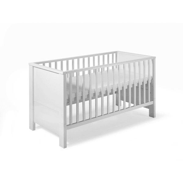 Elegantes weißes Babybett aus Holz