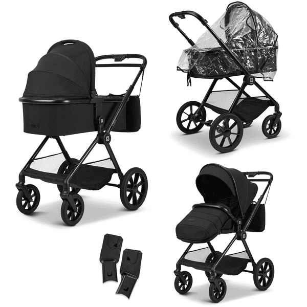 MOON Carrito de bebé 2 en 1 colección 2024 Clicc black melange