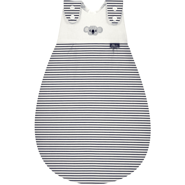 Alvi ® Baby-Mäxchen® Yderpose Økologisk Cotton Ringlets Koala navy