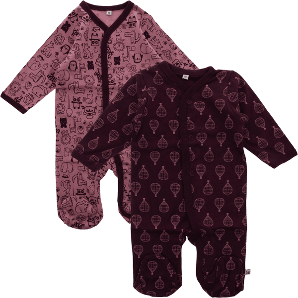 Pippi Pyjamas med ben 2-pack lila