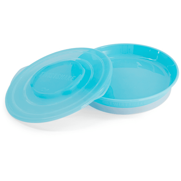 TWIST SHAKE dětský talíř 6+ měsíců pastelově modrý