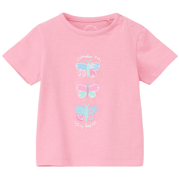 s.Oliver T-Shirt Schmetterling rosa