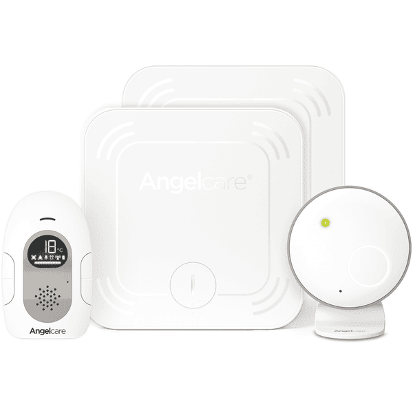 Angelcare® SmartSensor Pro 2: Elektroniczna niania i czujnik ruchu z dwoma bezprzewodowymi matami sensorycznymi