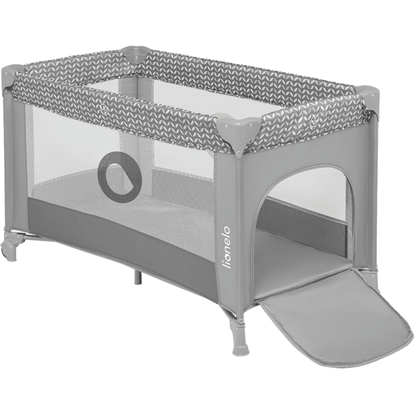 lionelo Travel Cot Stefi Grå Betong