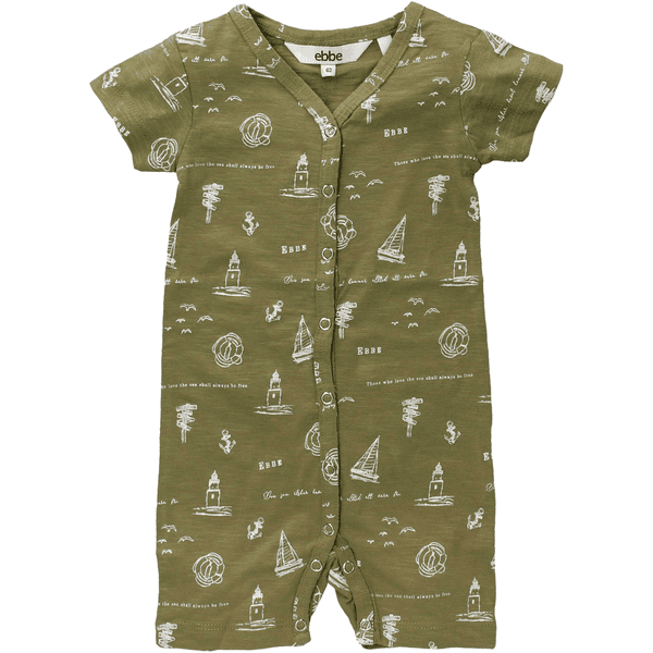 Ebbe Kids Strampler Love Oliv