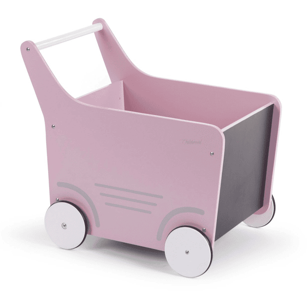 CHILDHOME Holzwagen rosa