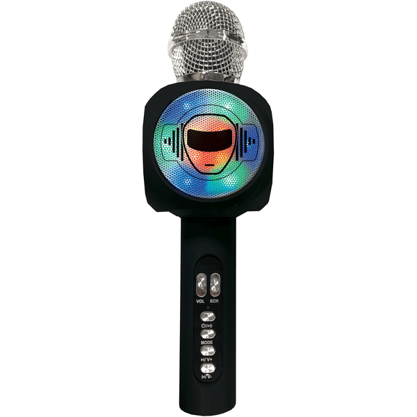 LEXIBOOK Microfono karaoke iParty Bluetooth® con altoparlante, luci e cambiavoce integrati