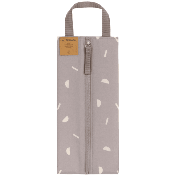 LÄSSIG Sac à langer CAS Insulated Pouch blocs taupe