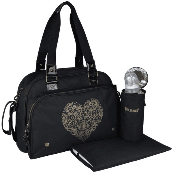 BABY ON BOARD Sac langer Premium Tattoo Liebe noir