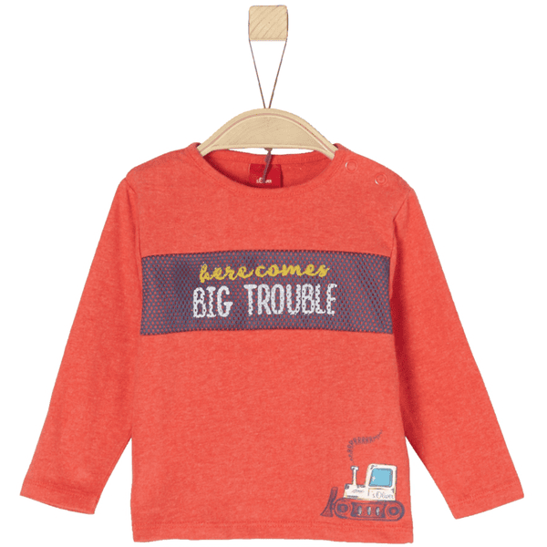 s.Oliver Boys Langarmshirt red melange