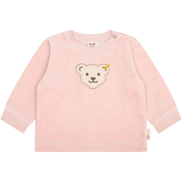 Steiff Sweatshirt GOTS sølv rosa