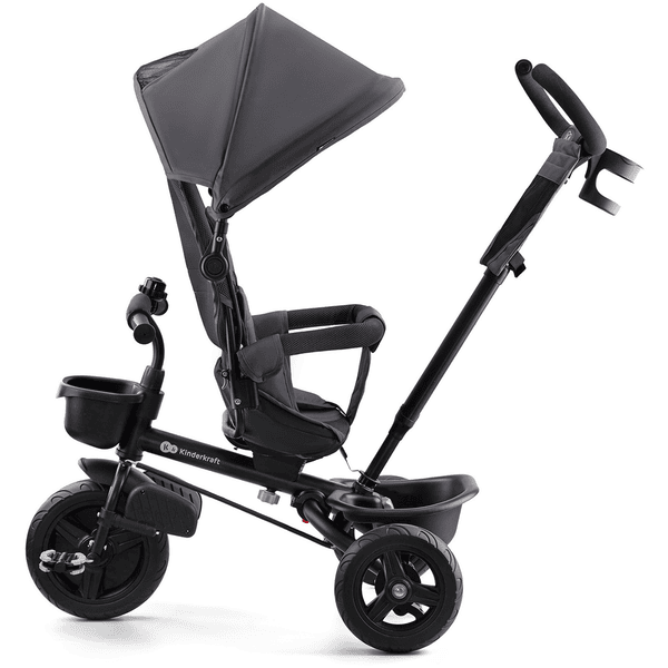 KINDERKRAFT Tricycle AVEO Gris - 3 roues - Evolutif - Pliable