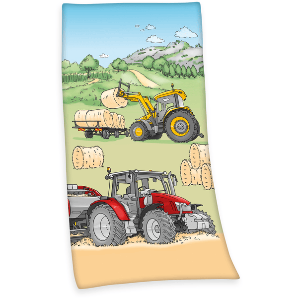 babybest® Badehåndklæde Tractor 75 x 150 cm