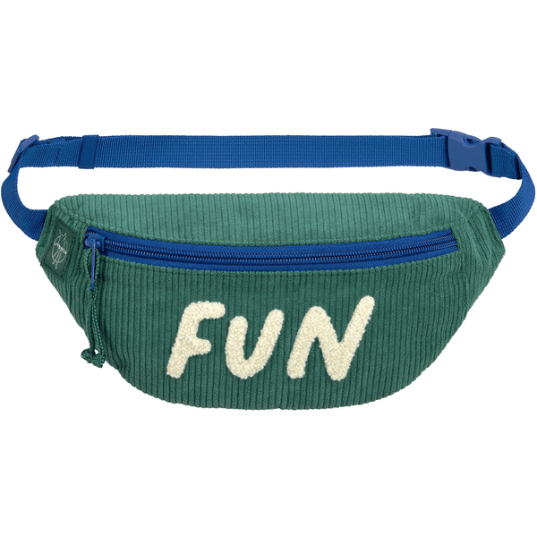 LÄSSIG Little Mini bum bag Cord Gang - Fun, zelená