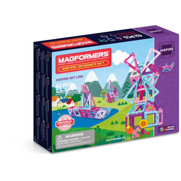 MAGFORMERS® Jeu magnétique Inspire, 62 pièces