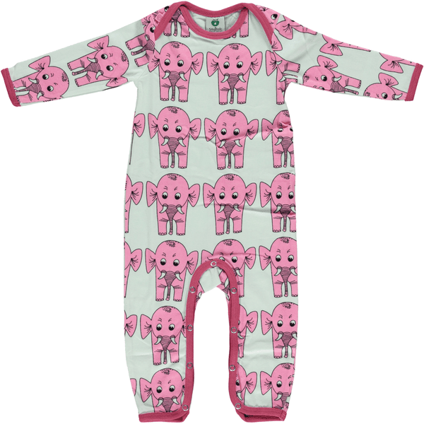 Smafolk Bodysuit Elefanten sea pink