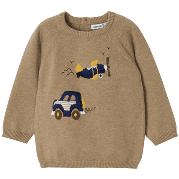 Mayoral Pullover Fahrzeuge beige