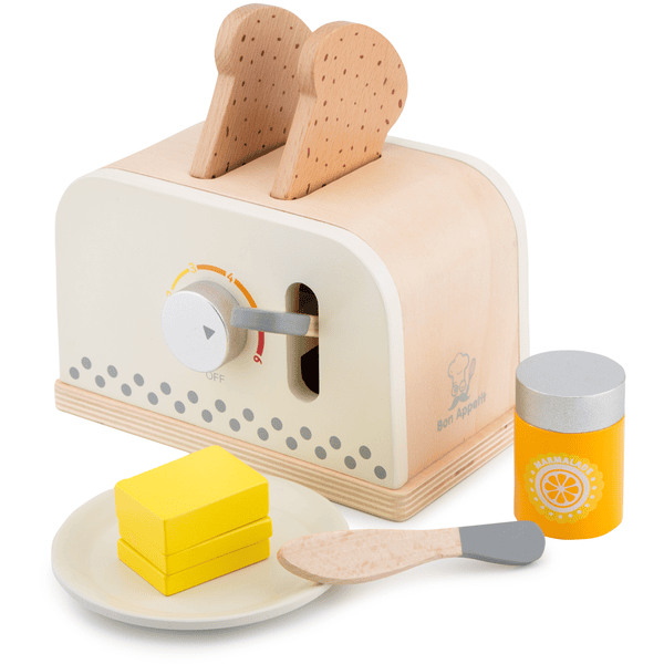 New Classic Toys Grille-pain enfant accessoires crème bois