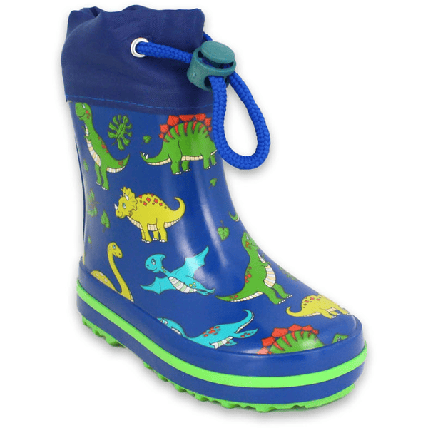 Beck Bottes enfant caoutchouc dinosaure bleu clair